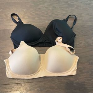 Motherhood molded underwire nursing bra set of 2 36D